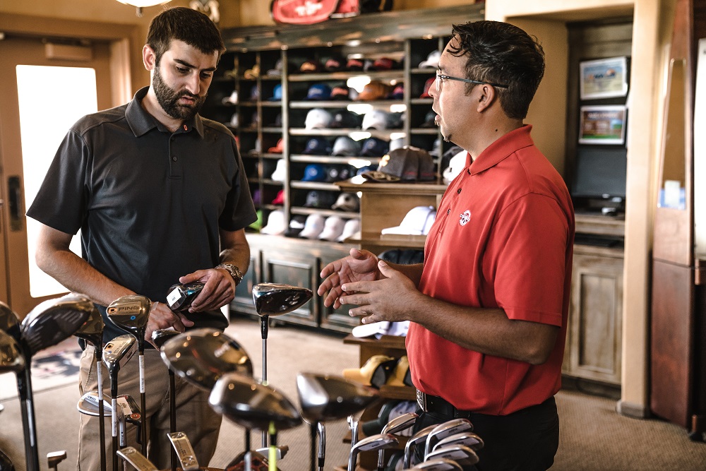 Golf store customer service